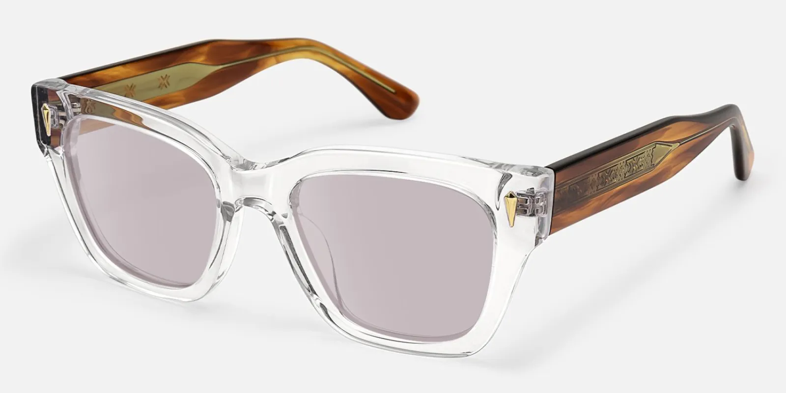 Asante - Square Transparent Sunglasses made by Vooglam