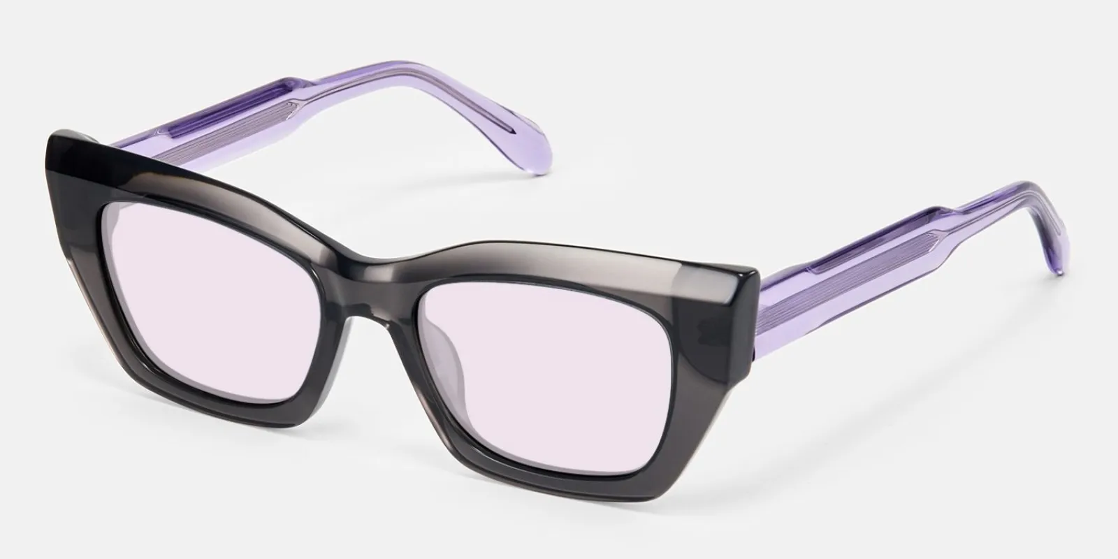 Velora - Cat Eye Grey Sunglasses made by Vooglam