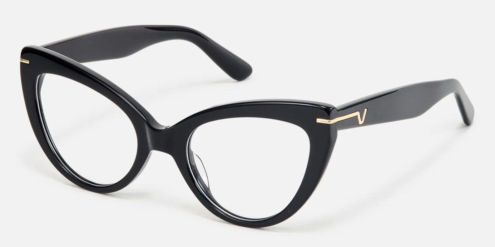 Veromca - Black Cat Eye Glasses made by Vooglam