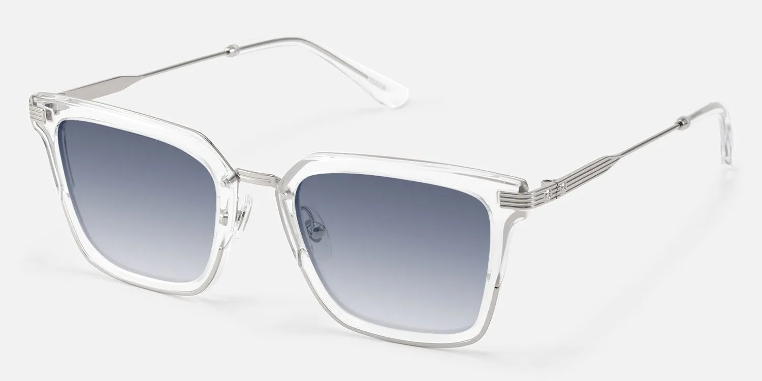 Kassel - Rectangle Clear Sunglasses sold by Vooglam product image thumbnail 2