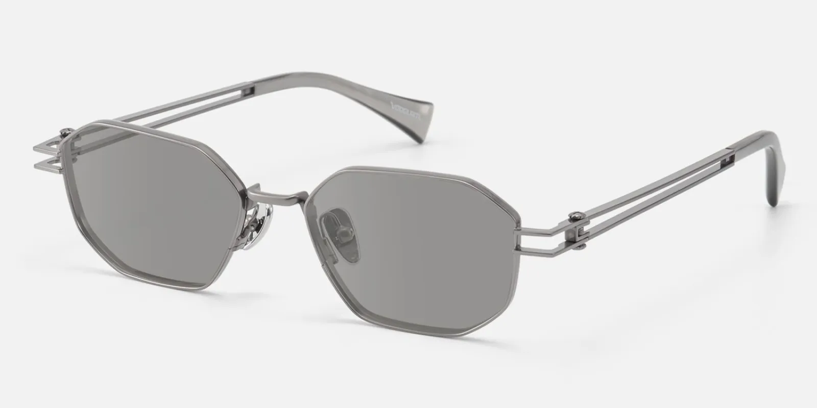 Loos - Geometric Gray Sunglasses made by Vooglam