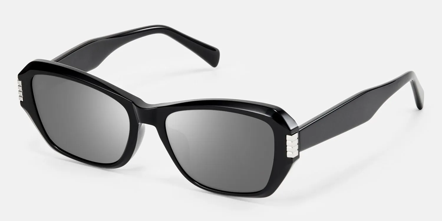 Flicker - Geometric Black Sunglasses sold by Vooglam product image thumbnail 2