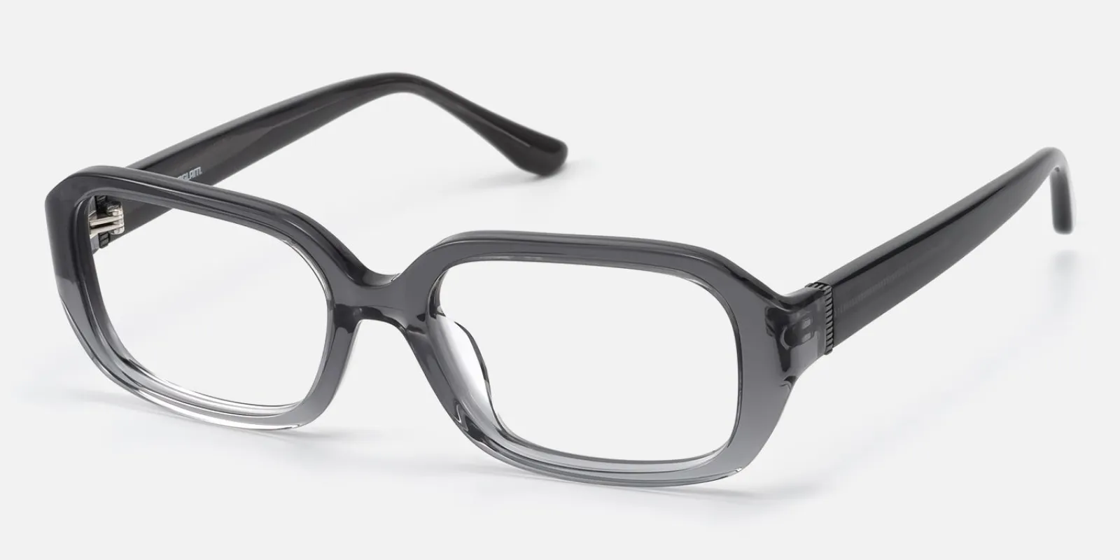 Mies - Rectangle Gray Eyeglasses made by Vooglam
