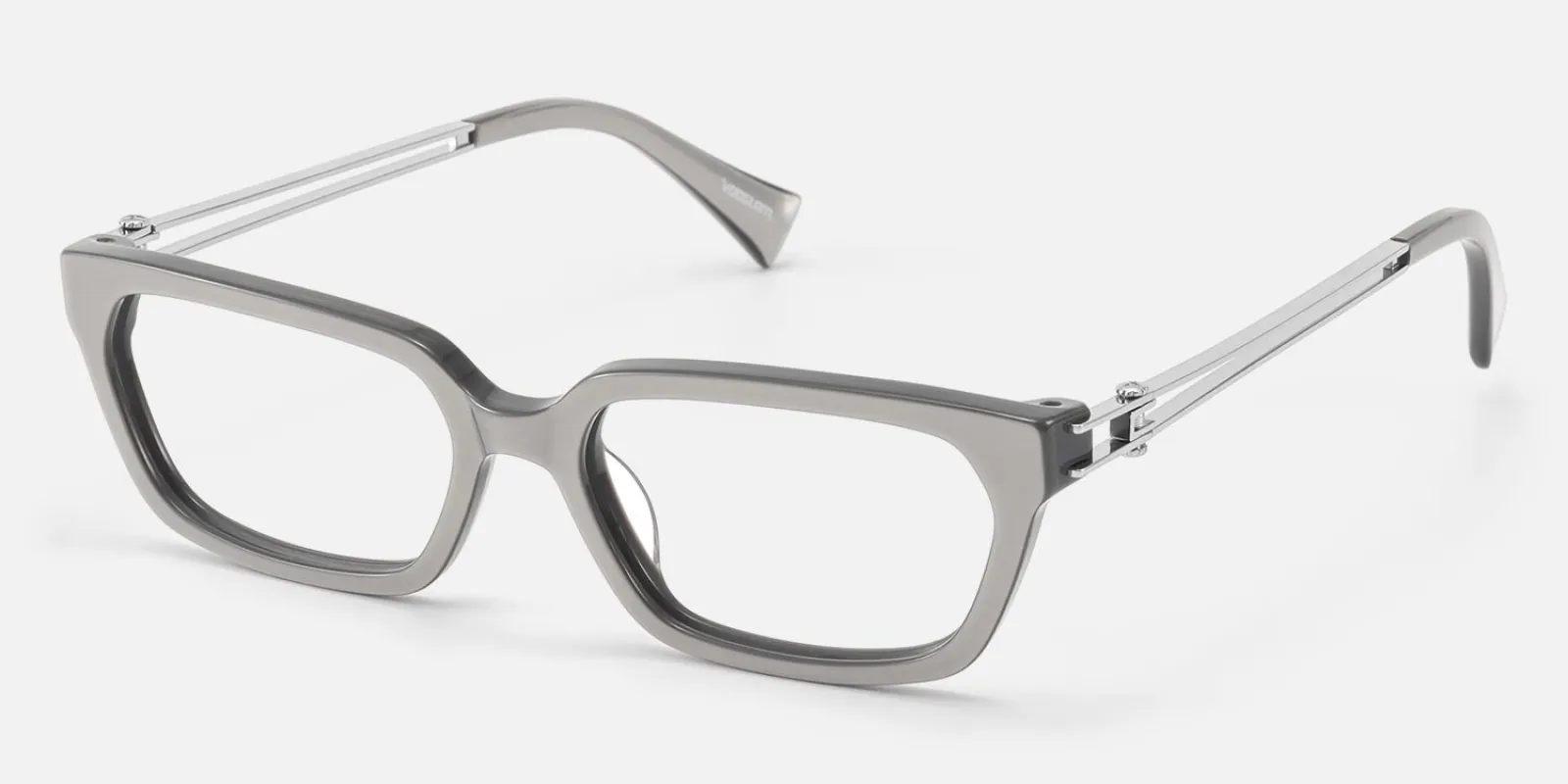Scarpa - Rectangle Silver Eyeglasses made by Vooglam