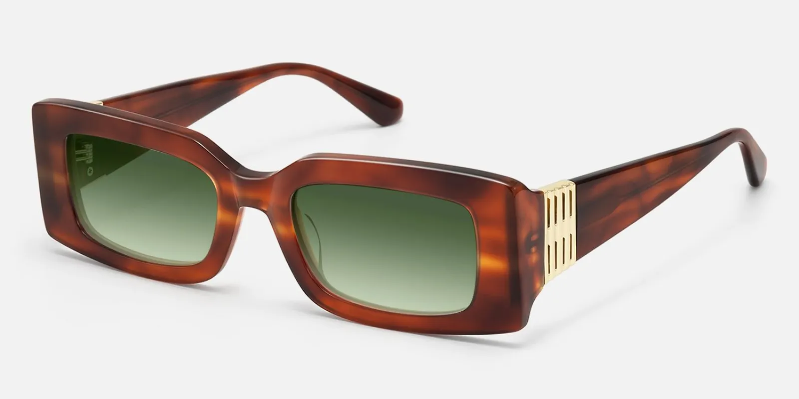 Aurelia - Rectangle Red Sunglasses made by Vooglam