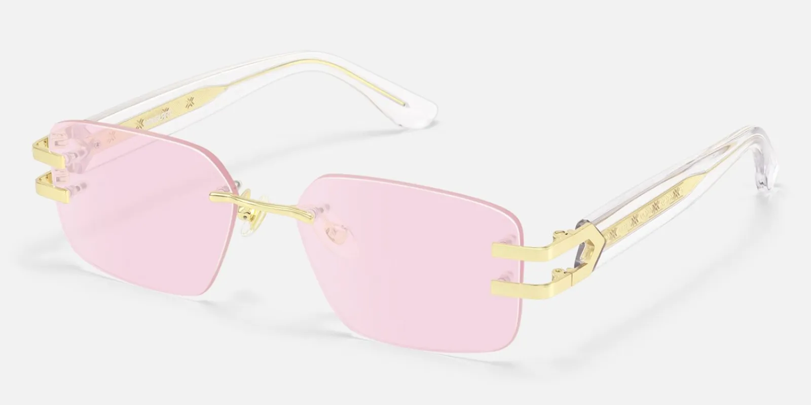 Aurum - Rectangle Gold Sunglasses made by Vooglam