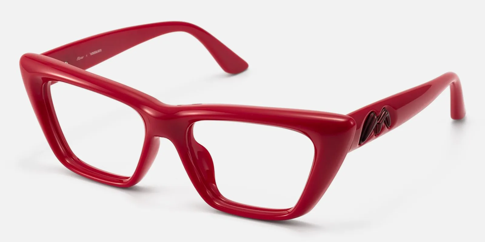 Meguro - Cat eye Red Eyeglasses made by Vooglam