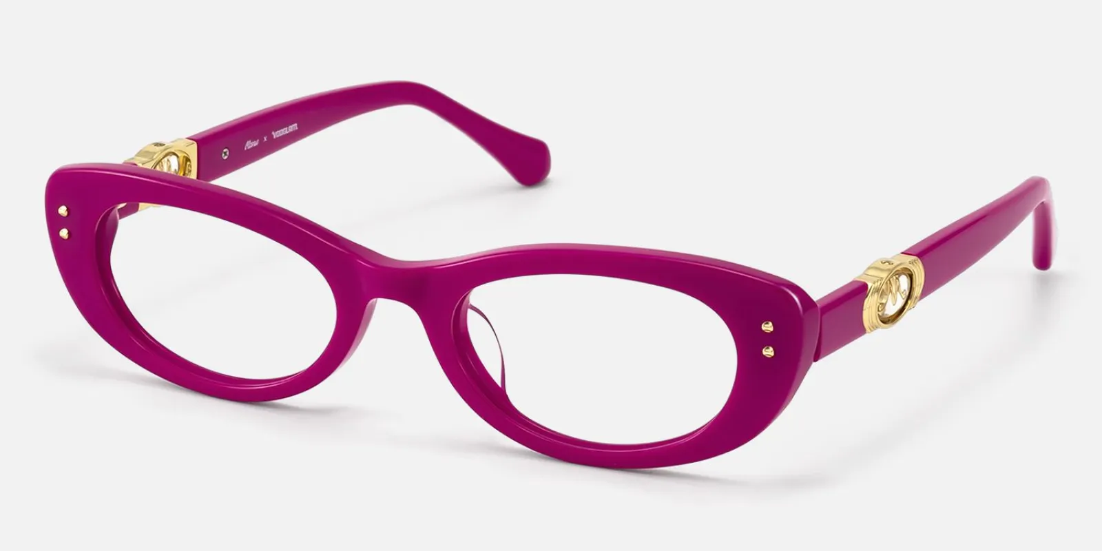 Ginza - Cat eye Pink Eyeglasses made by Vooglam