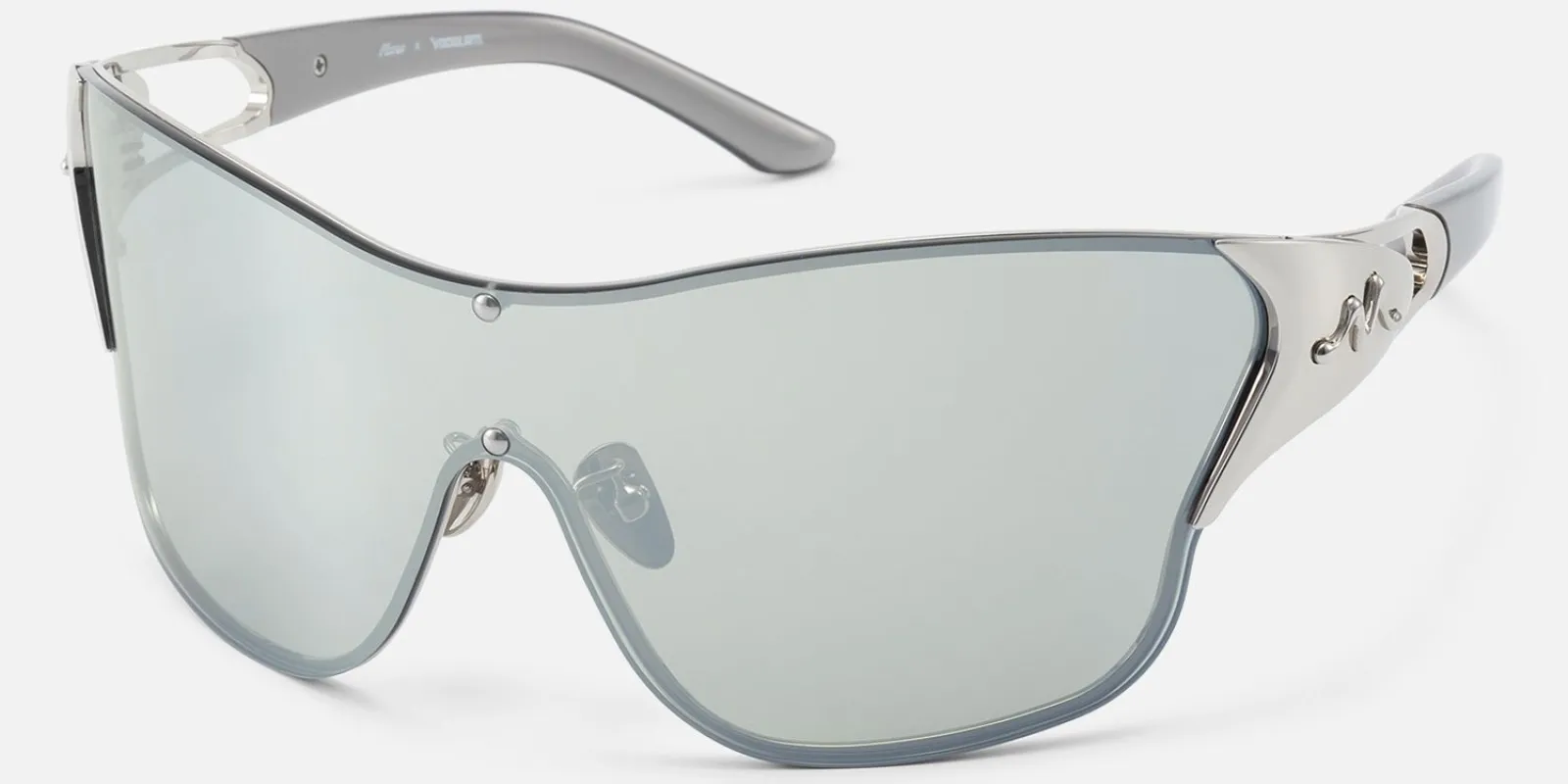 Suzuka - Shield Gray Sunglasses made by Vooglam