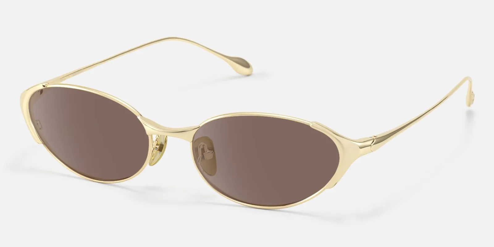 Ebisu - Oval Silver Sunglasses made by Vooglam