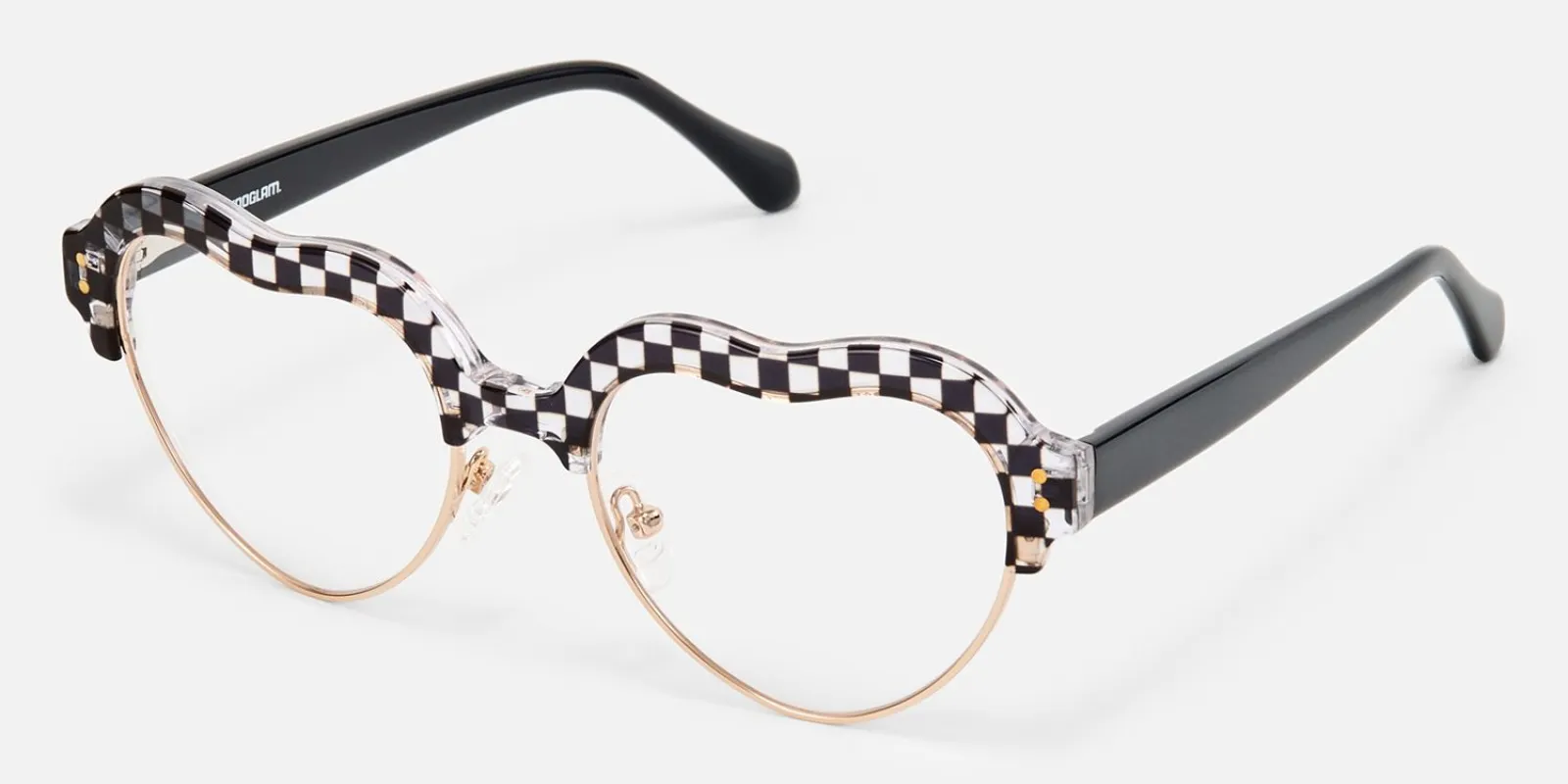 Hannah - Heart Pattern Eyeglasses made by Vooglam