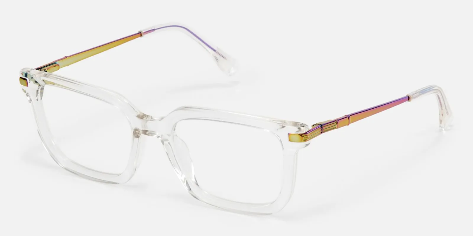 Denbeigh - Rectangle Crystal Eyeglasses made by Vooglam