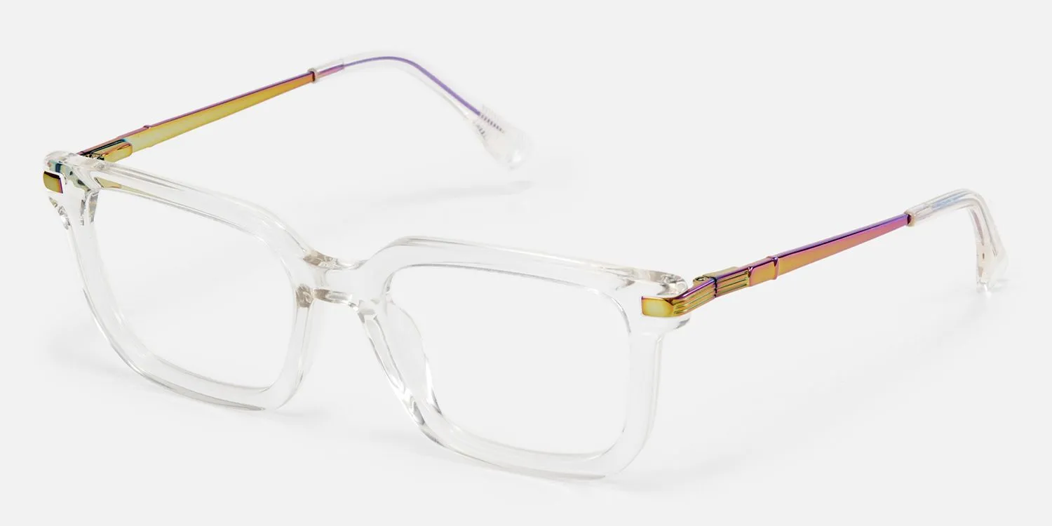Denbeigh - Rectangle Crystal Eyeglasses sold by Vooglam