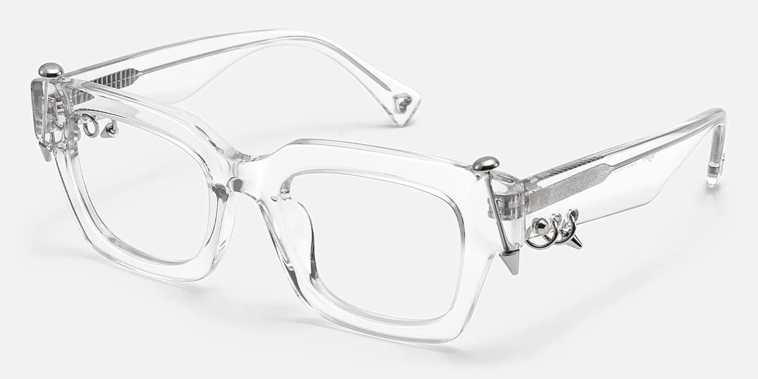 Sabrina - Rectangle Crystal Eyeglasses sold by Vooglam product image thumbnail 2