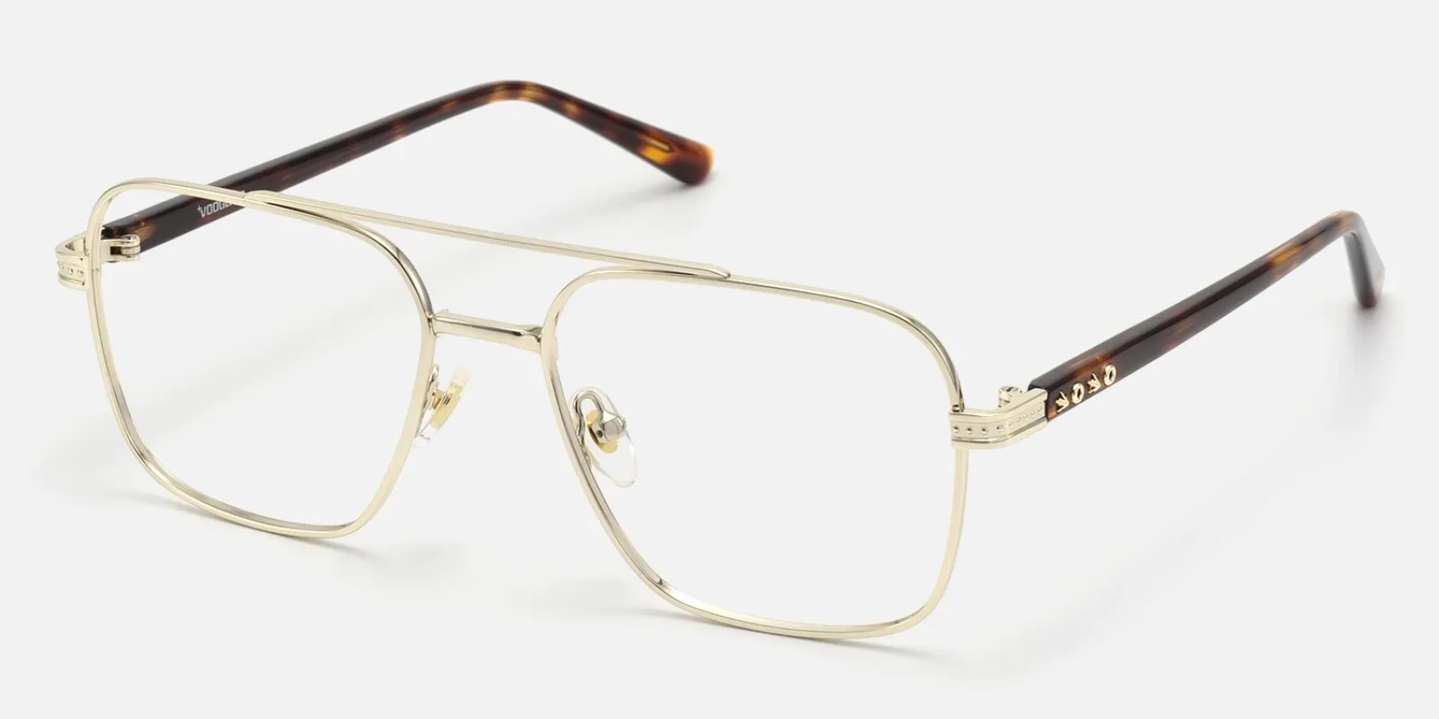 Kovar - Aviator Gold Eyeglasses made by Vooglam