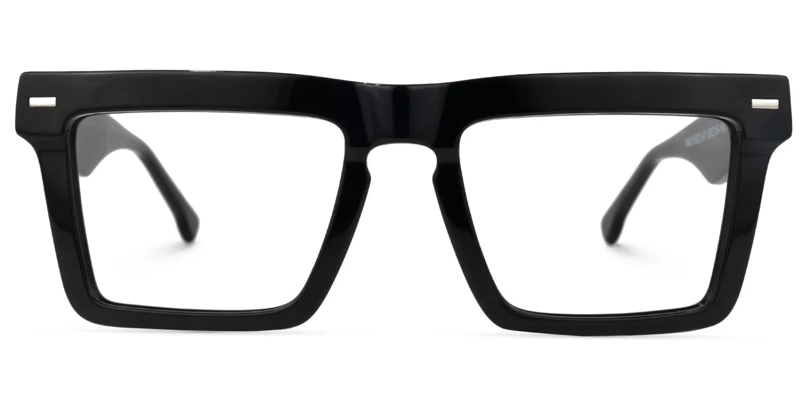 Kenty - Thick Frames Eclectic Black Glasses made by Vooglam