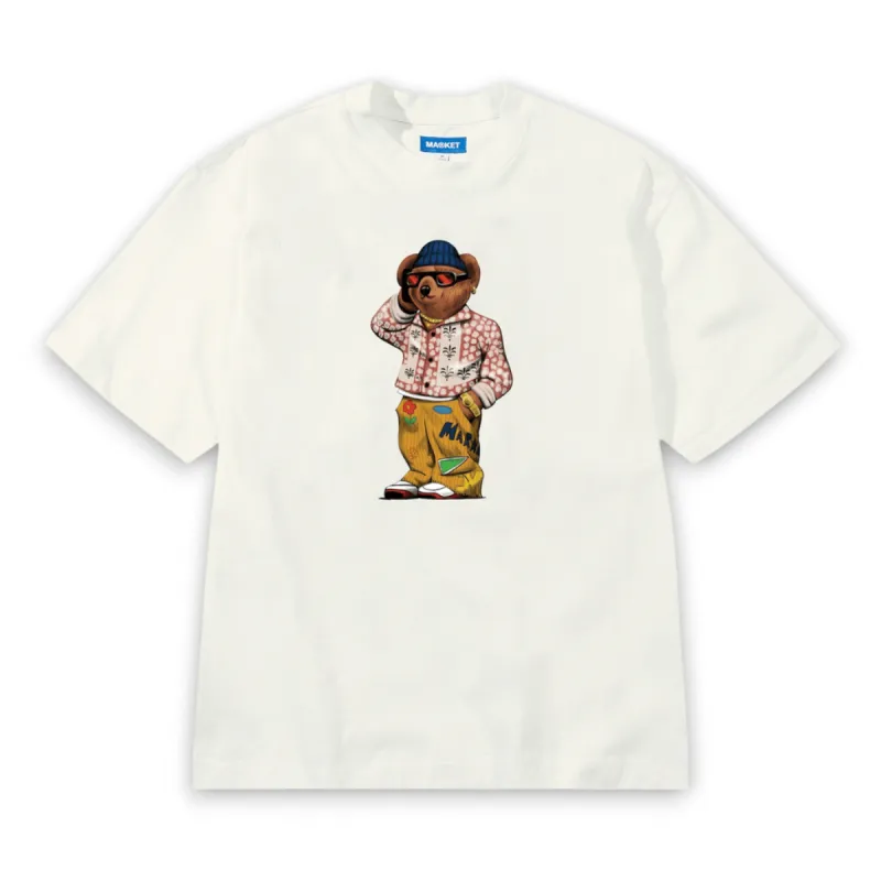 Folk Fitted Bear Tee sold by Grinmore