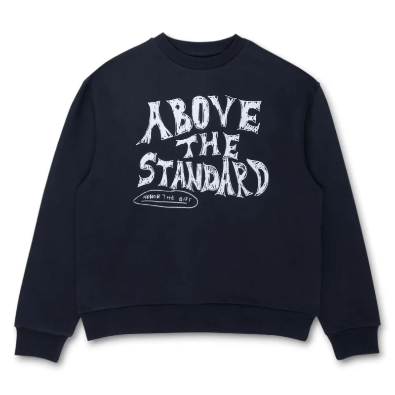 Above The Standard Crewneck sold by Grinmore