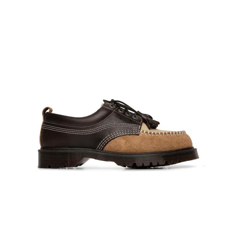 Lowell Dark Brown Light Tan made by Dr. Martens