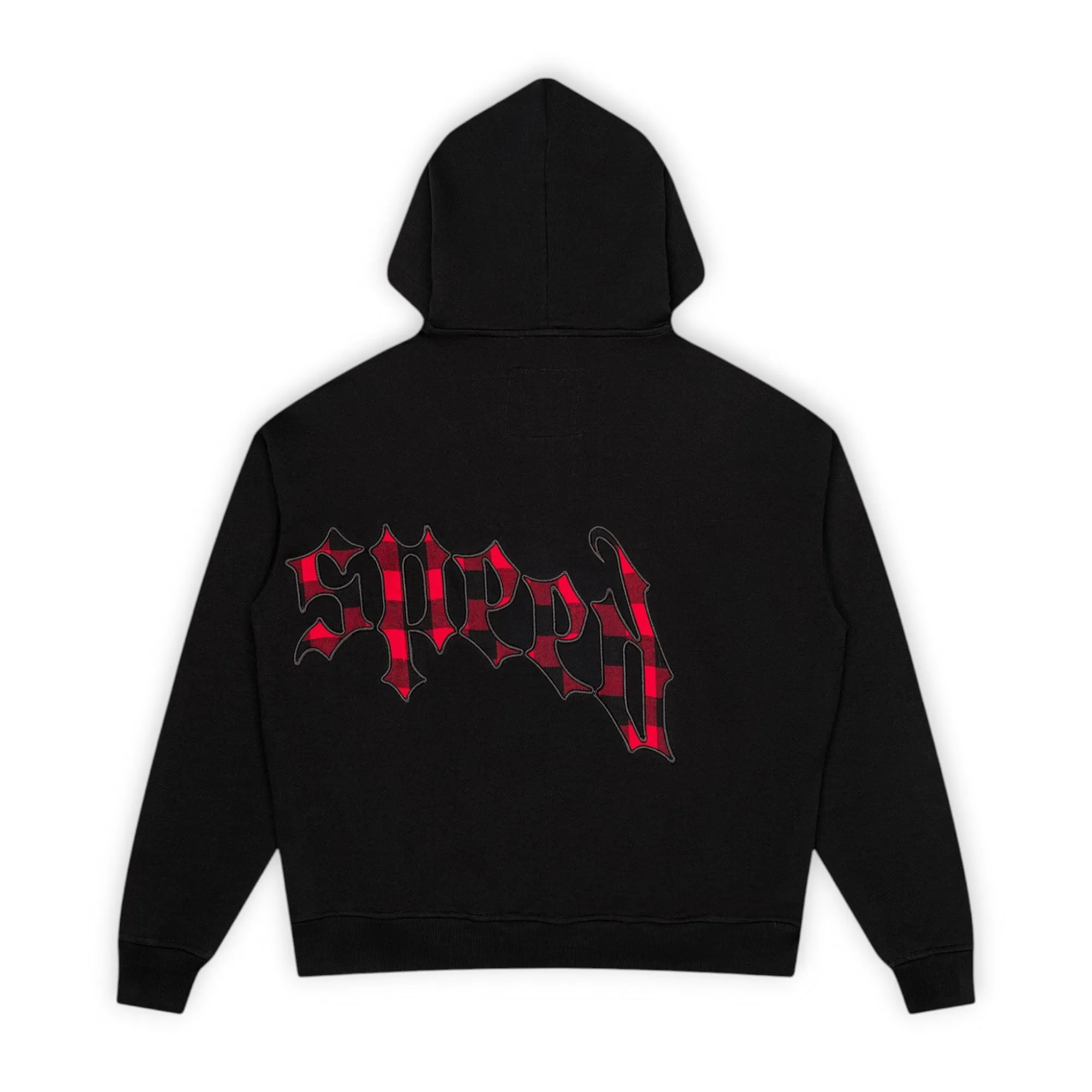 OG Logo Hoodie Black Red Plaid sold by Grinmore product image thumbnail 2
