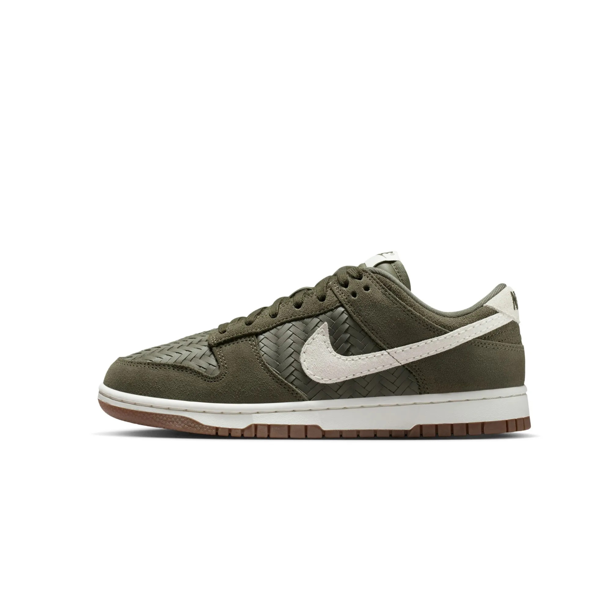 WMNS Dunk Low Premium Woven Medium Olive Gum SE sold by Grinmore product image thumbnail 3
