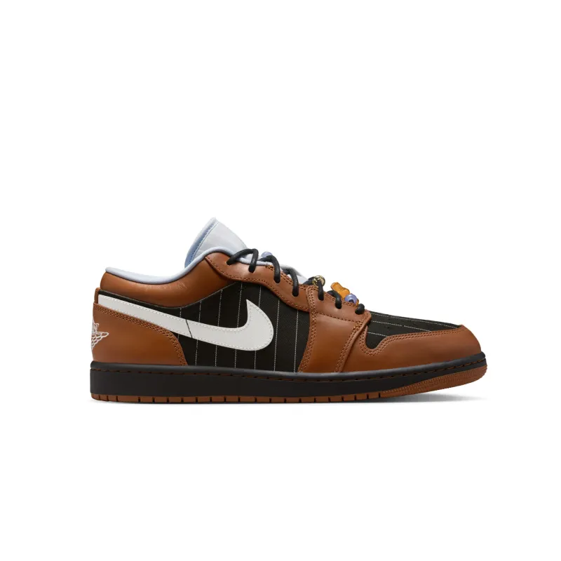 Air Jordan 1 Low SE Black Sail Light British Tan sold by Grinmore