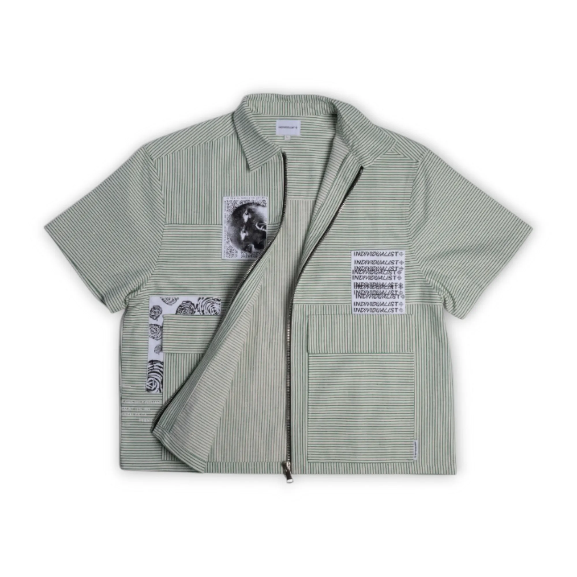3 Panel Zip Up Work Tee sold by Grinmore product image thumbnail 3