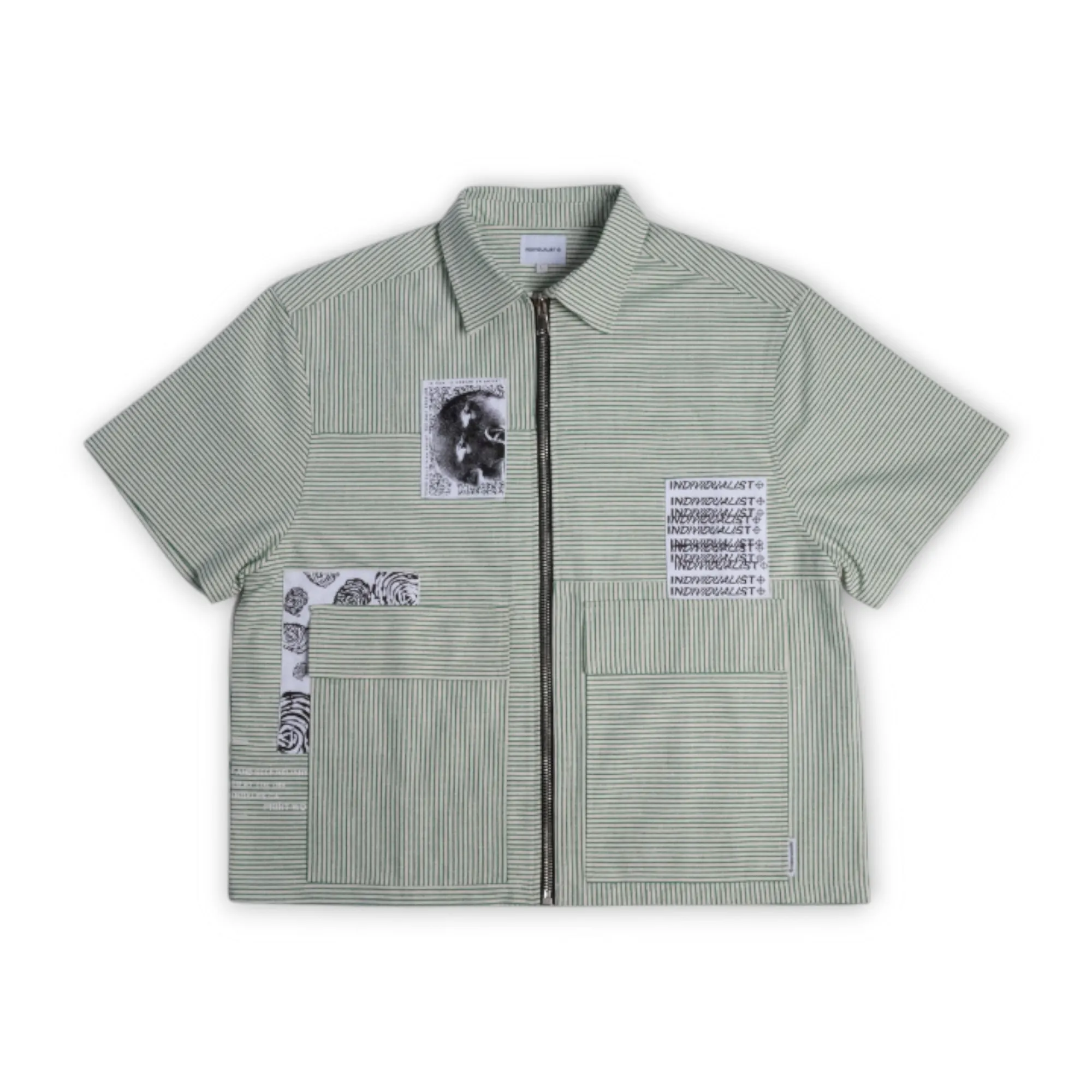 3 Panel Zip Up Work Tee sold by Grinmore