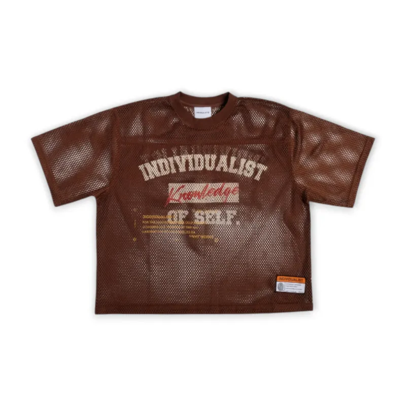 Knowledge Heavy Box Mesh Jersey Tee made by Grinmore
