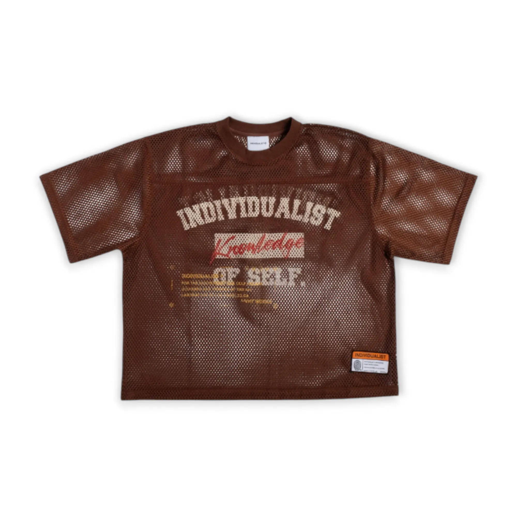 Knowledge Heavy Box Mesh Jersey Tee sold by Grinmore
