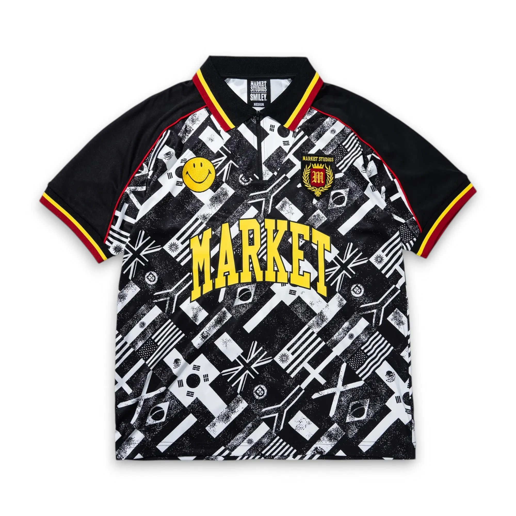 Smiley International Flags Soccer Jersey sold by Grinmore