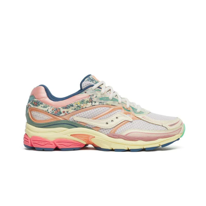 ProGrid Omni 9 Floral Beige Blue made by Saucony