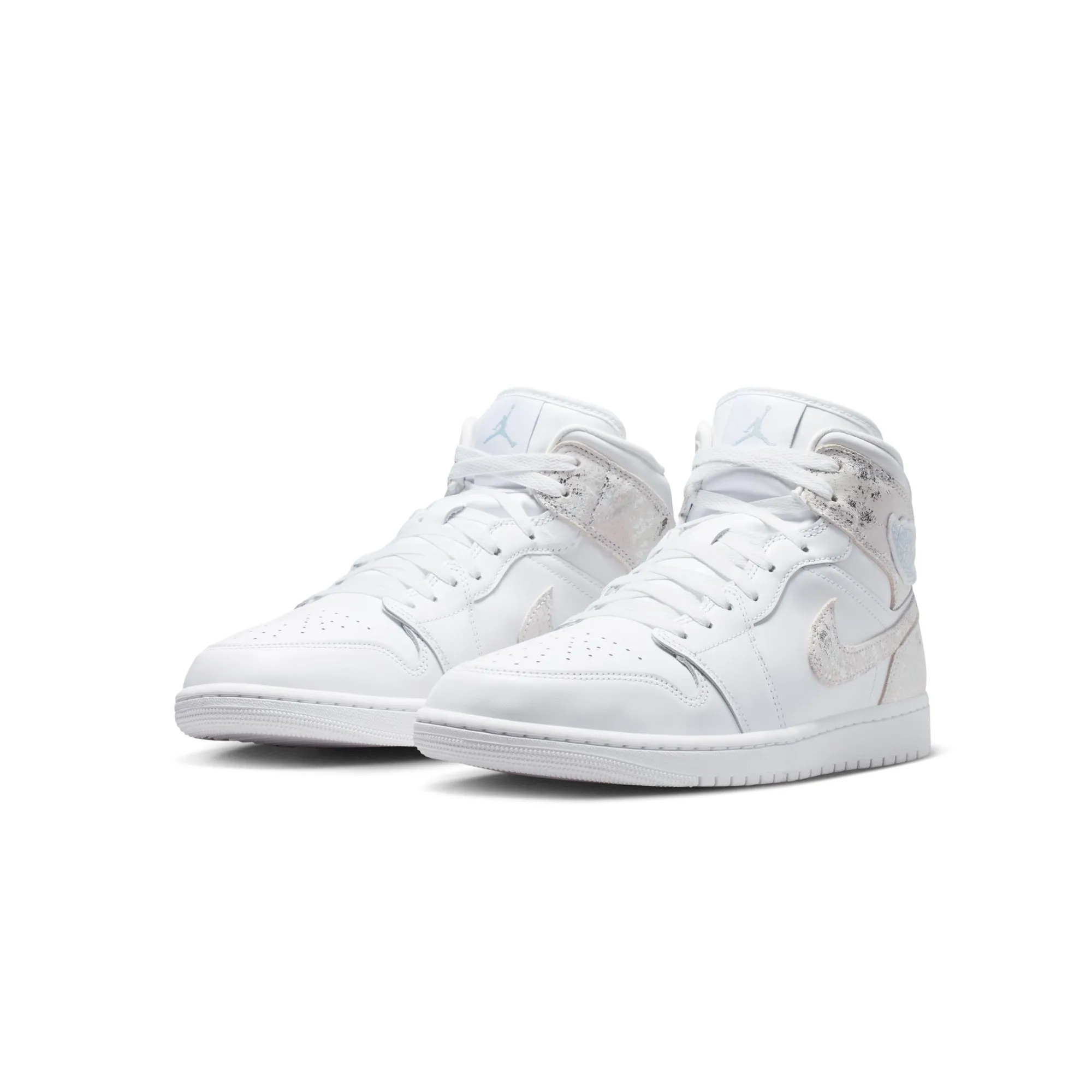 Air Jordan 1 Mid Distressed White Field Silver SE sold by Grinmore product image thumbnail 2