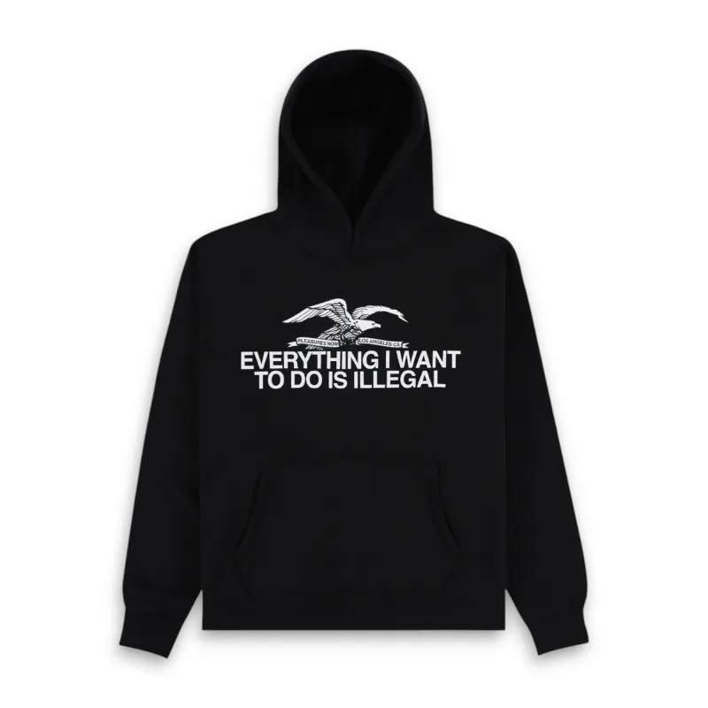 Illegal Hoodie made by Pleasures