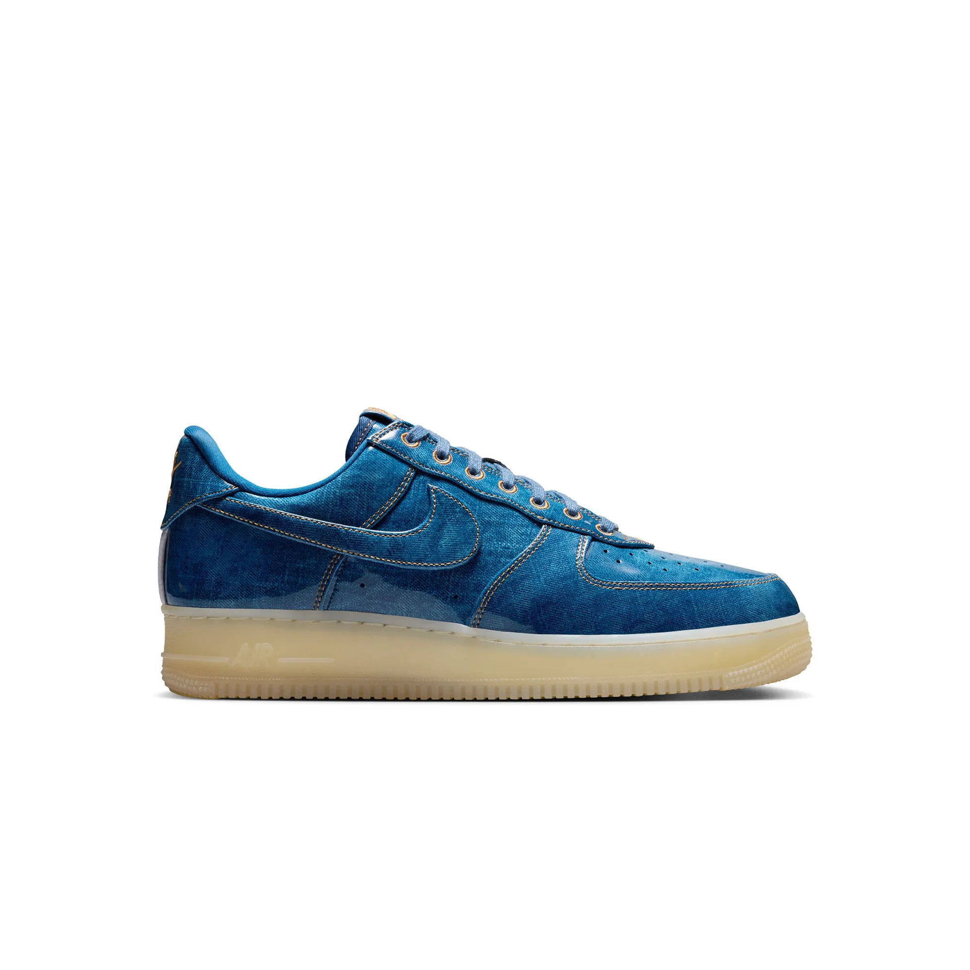 Air Force 1 Low Patent Denim sold by Grinmore