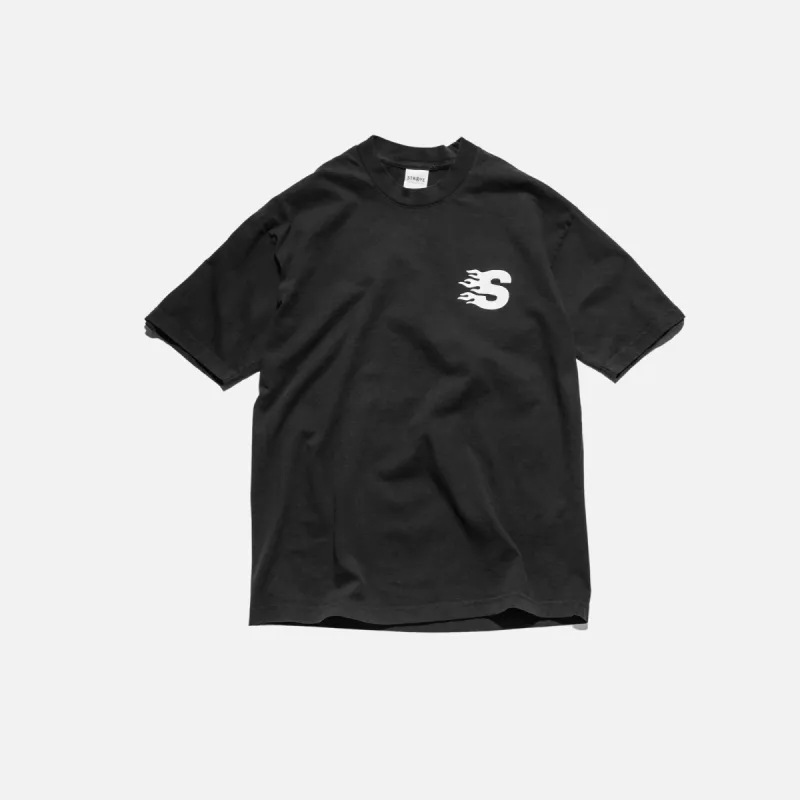 BLAZE ONE S/S TEE - FADED BLACK sold by Straye