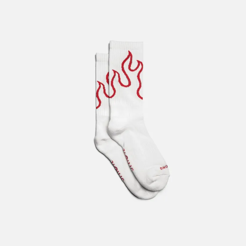 FUEGO SOCKS - RED sold by Straye