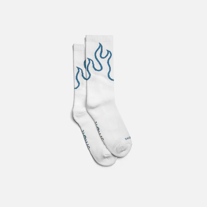 FUEGO SOCKS - BLUE sold by Straye