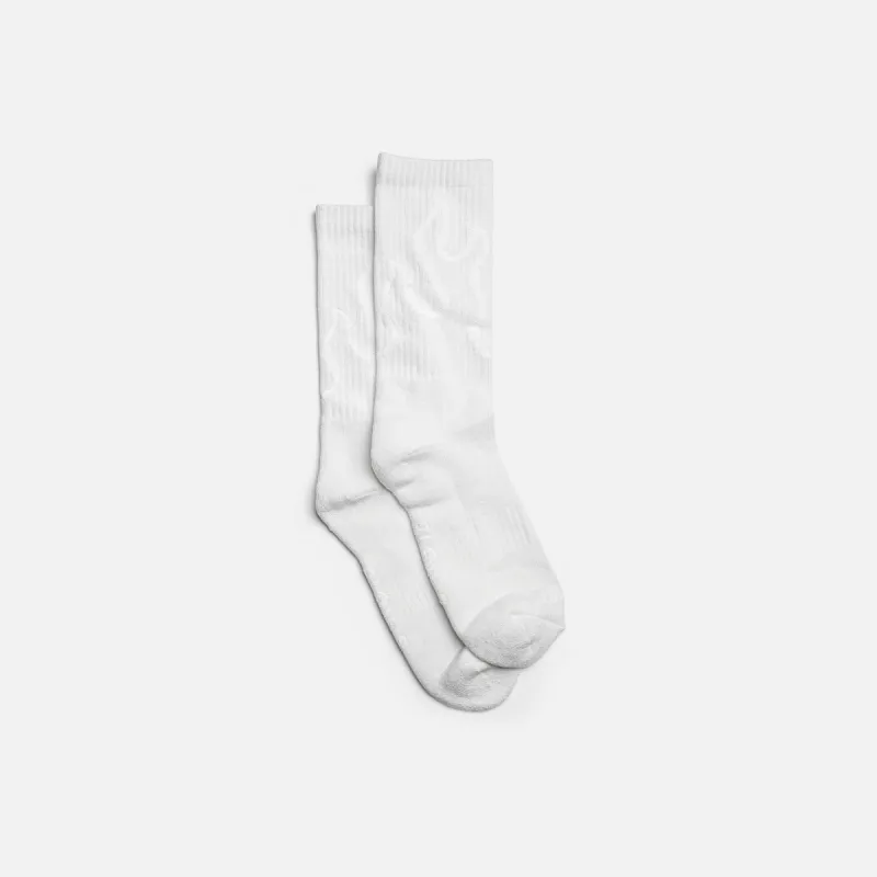 FUEGO SOCKS - WHITE sold by Straye