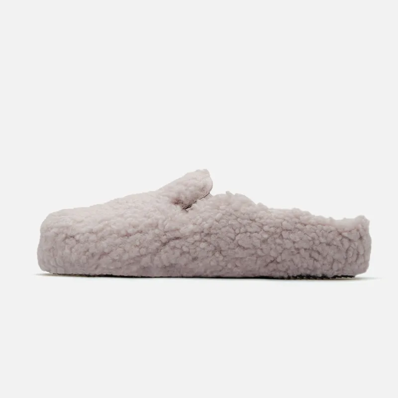 VENTURA MULE - FURRY DUSTY PINK sold by Straye