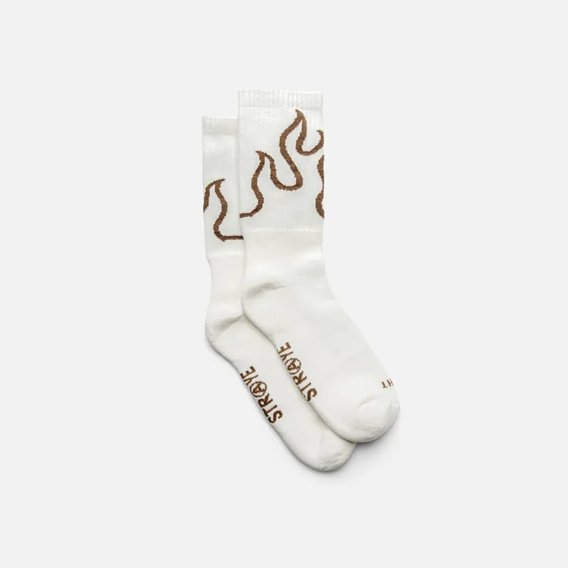 FUEGO SOCKS - BROWN sold by Straye