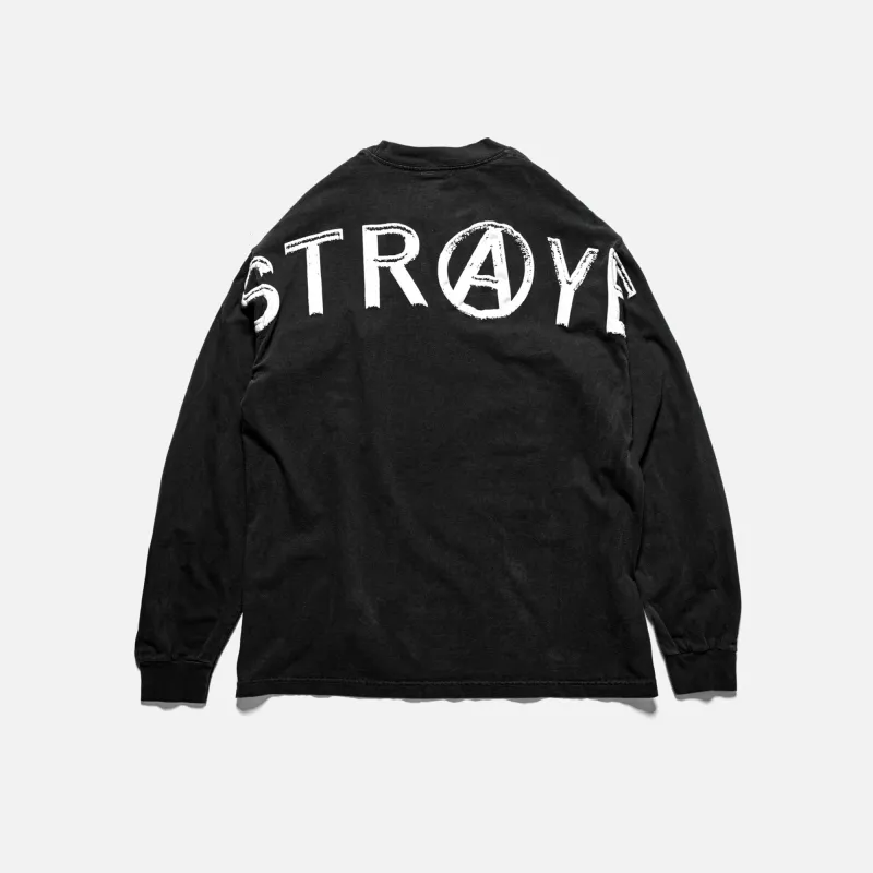 BIG ONE L/S - WASHED BLACK sold by Straye