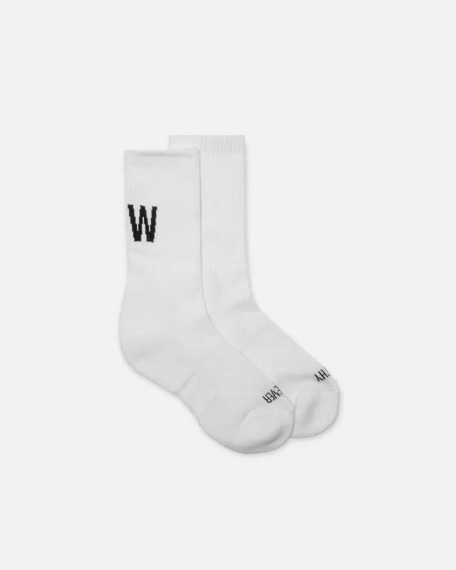 TALLY SOCKS - WHITE sold by Straye