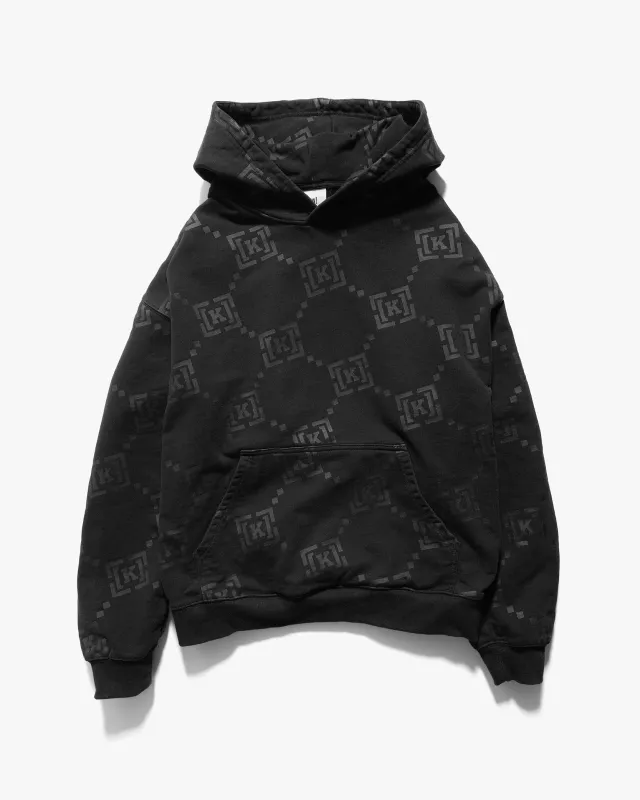 REPEAT HOODIE - WASHED BLACK made by Straye