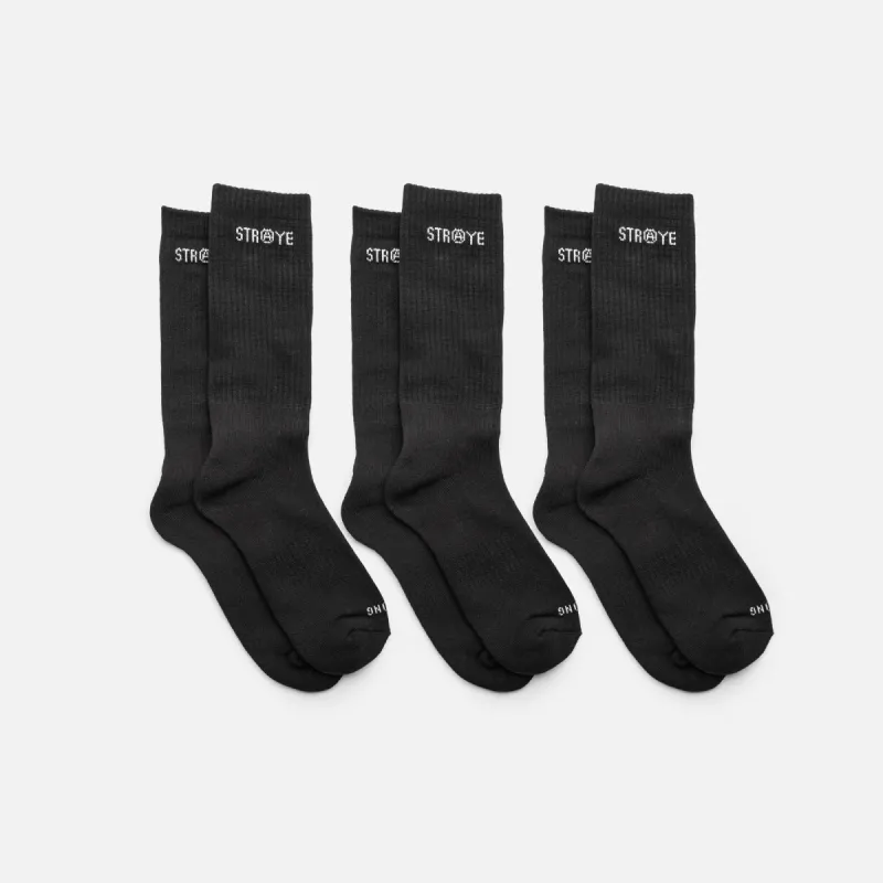 TRE SOCKS - BLACK sold by Straye
