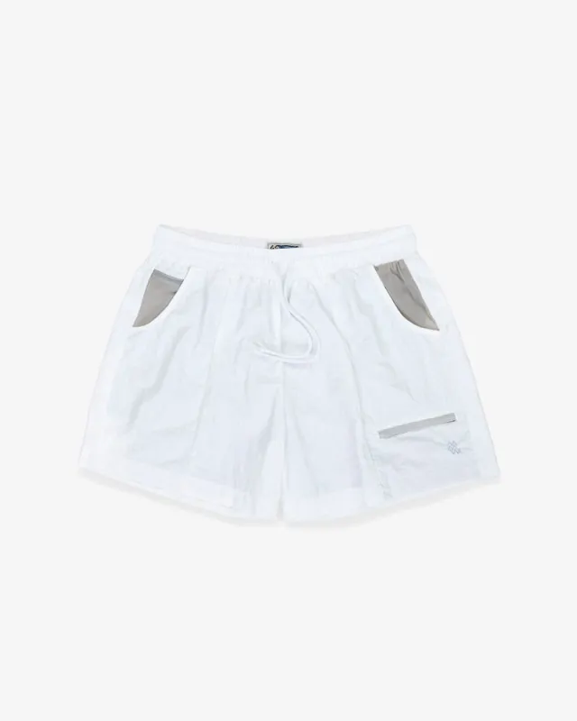 The Corn Neck Short in White sold by Manresa