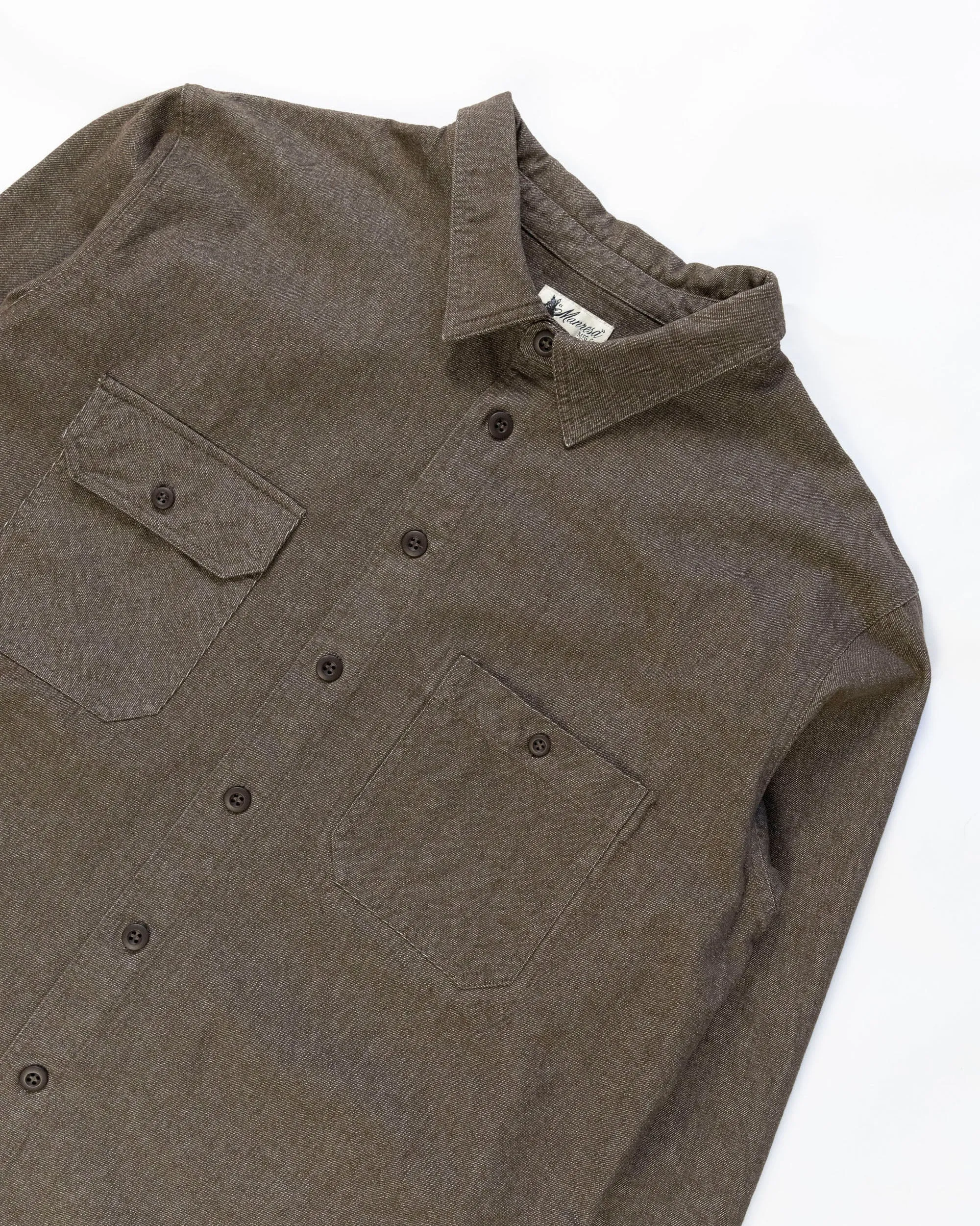 The Lachlan Shirt in Brown Denim sold by Manresa product image thumbnail 2