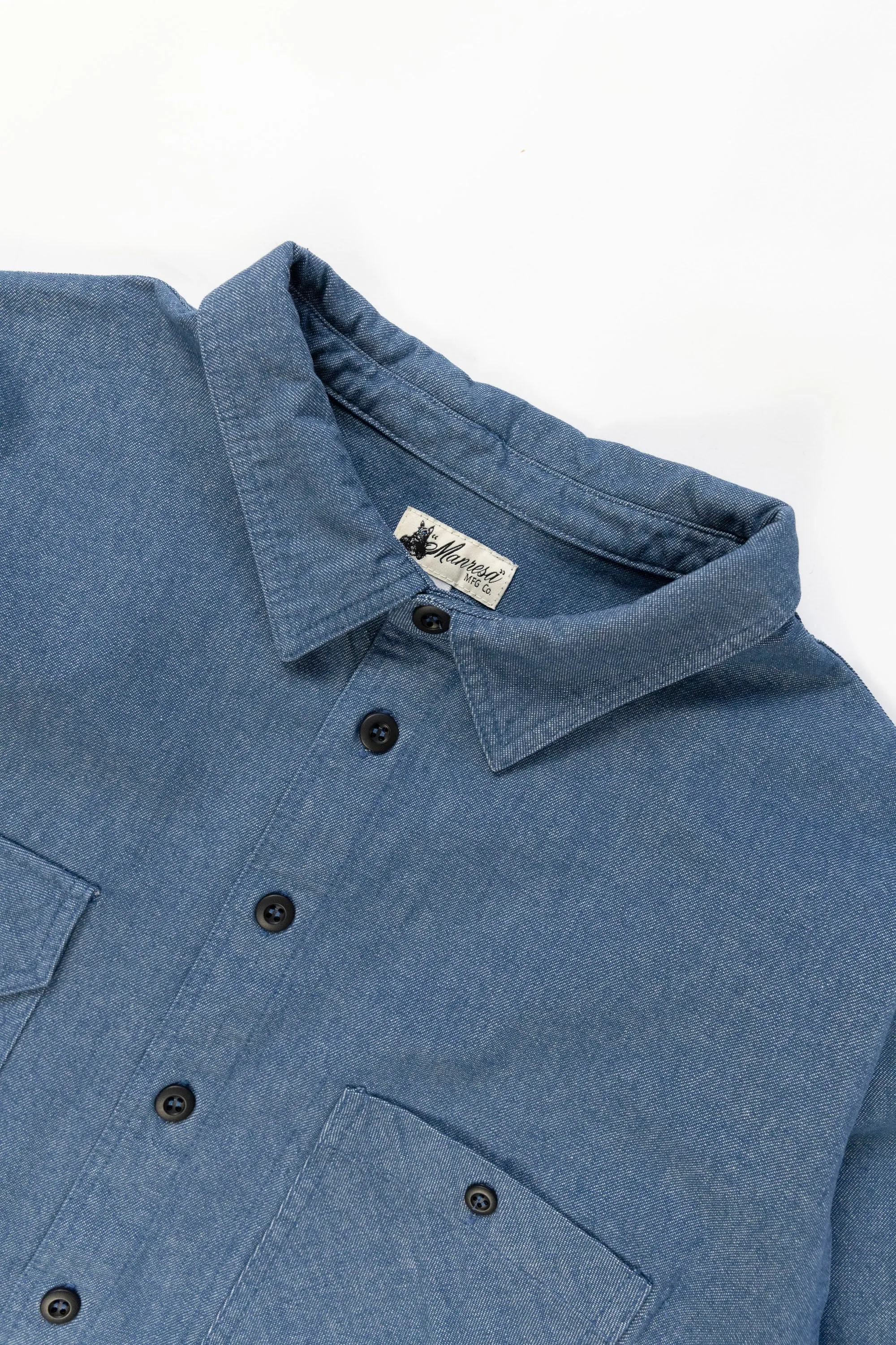 The Lachlan Shirt in Blue Denim sold by Manresa product image thumbnail 5