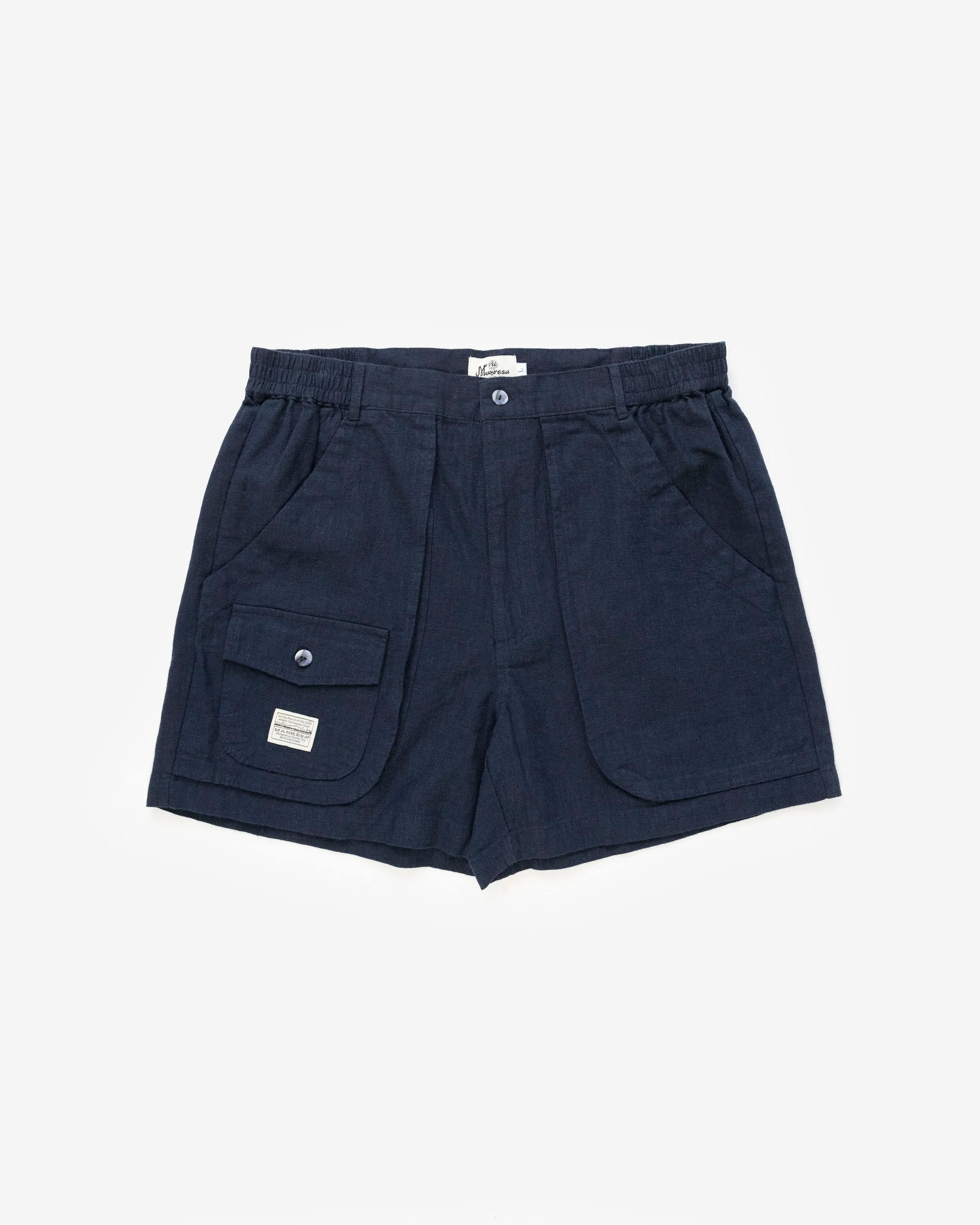 The Ram Island Short in Navy sold by Manresa