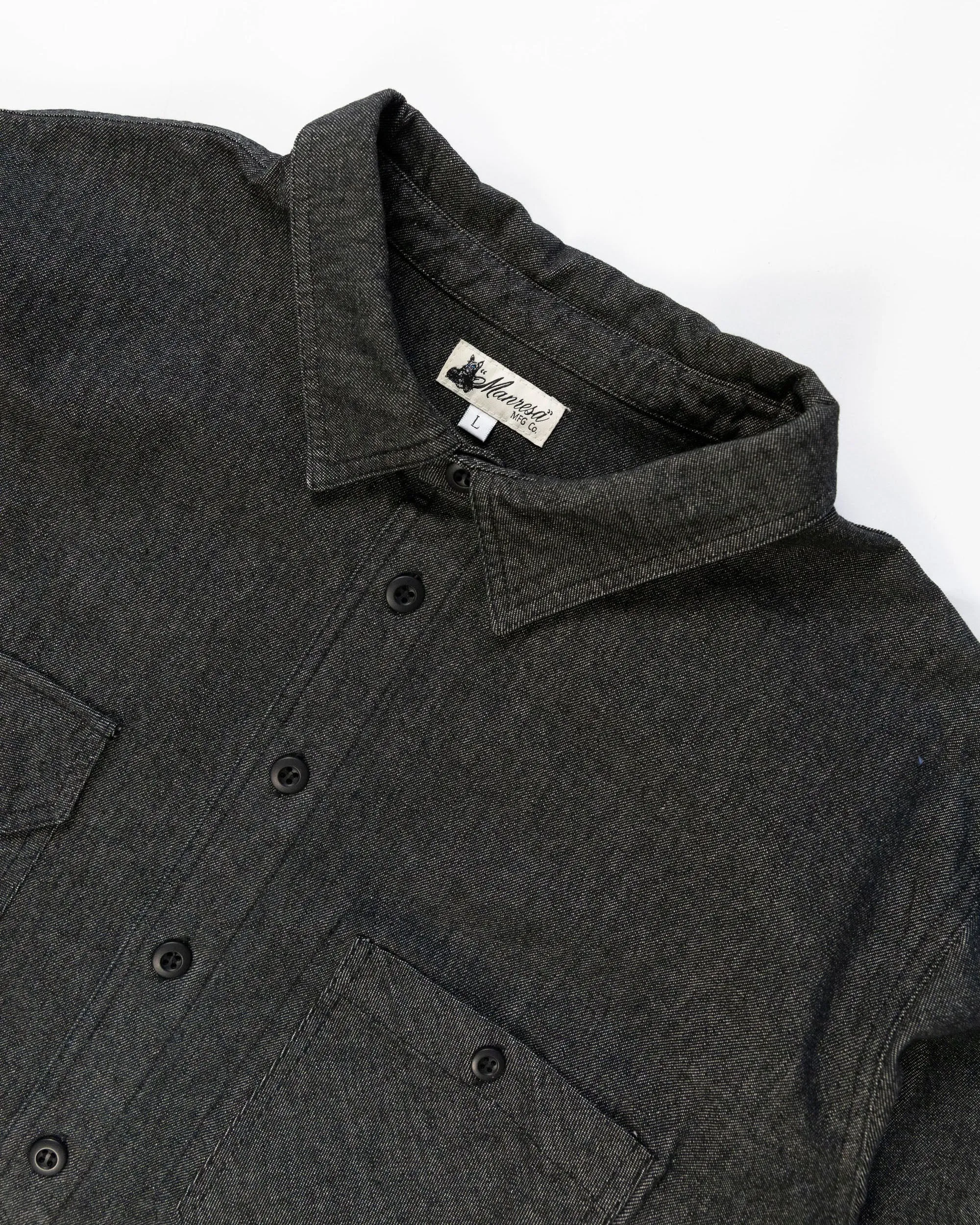 The Lachlan Shirt in Black Denim sold by Manresa product image thumbnail 5